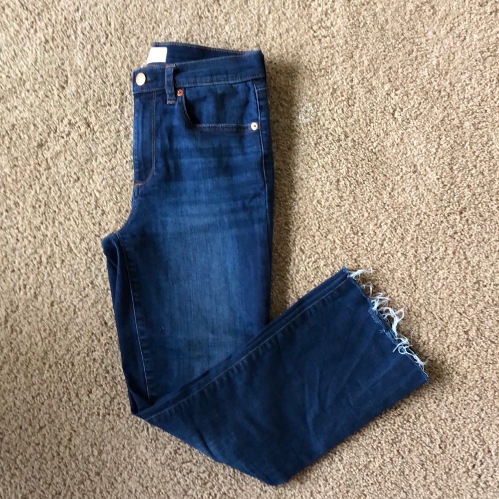 ✨ high waist crop flare Gap jeans